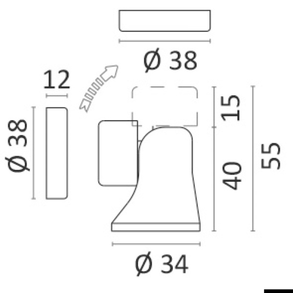 Riesiger magnetischer Schwenktürstopper aus verchromtem Messing, 7,5 kg