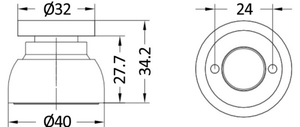Turschloß magnetisch Messing, verchromt