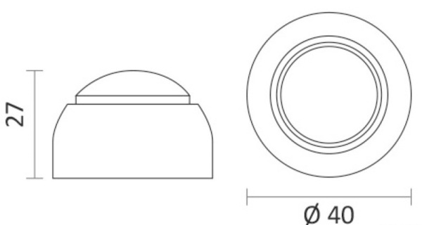 Türpuffer Ø: 40 mm