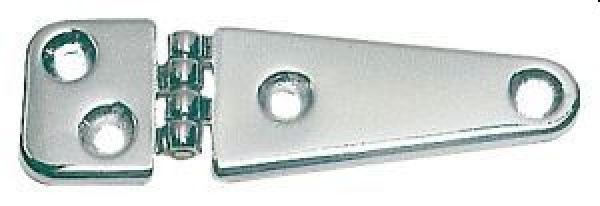 Asymmetrischer Scharnier Messing, verchr. 103x32mm