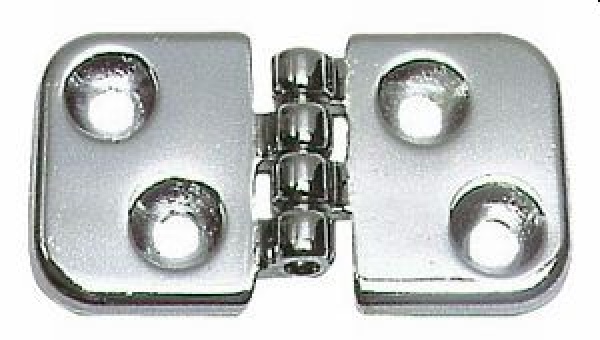 Scharnier Messing, verchromt 60x32 mm