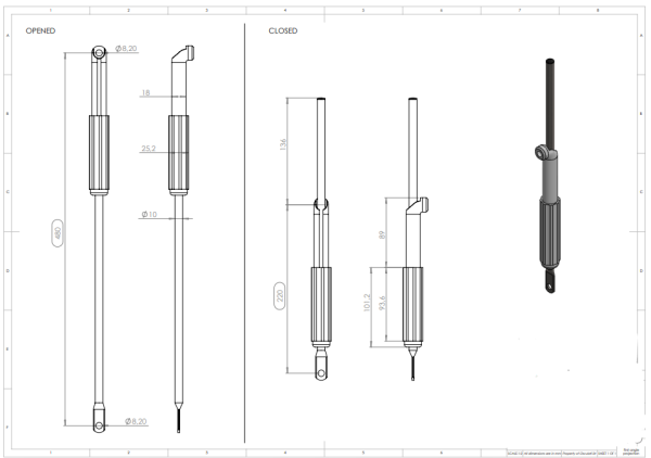 Lukenaussteller 220/480 mm