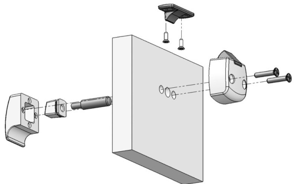 Messingtaster m. Schloss