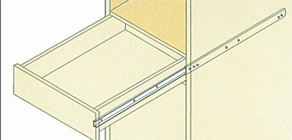 VA-Stahl-Laufschiene 350 mm