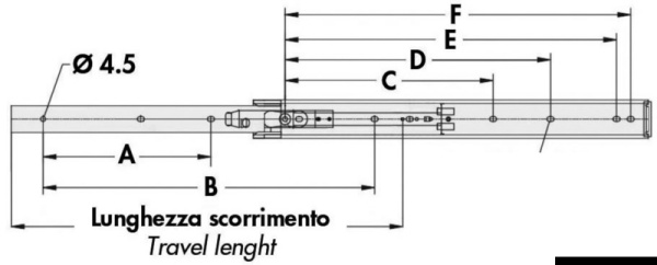 VA-Stahl-Laufschiene 397 mm