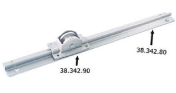 Schiene Messing, vernickelt 30x12x2000 mm