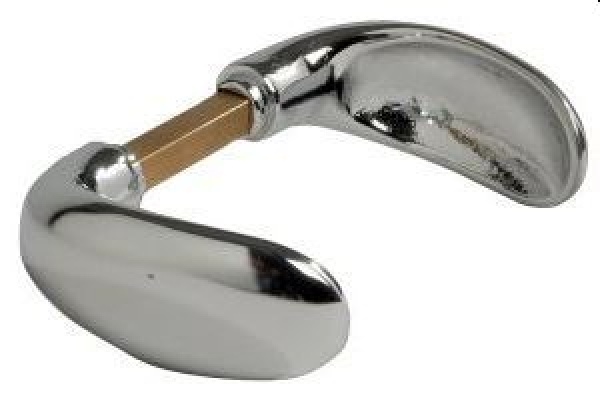 Classic Türklinke Spoon Messing, verchromt 82 mm