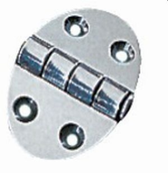 Schanier, oval 35x51 mm Stiftbefestigung 1,5 mm