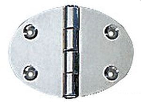 Schanier, oval 48x67 mm Stiftbefestigung 2 mm