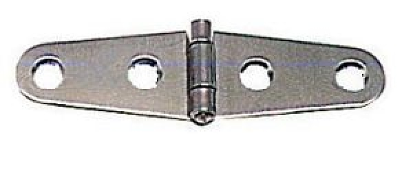 Edelstahlscharnier, hochglanzpoliert 101x27 mm