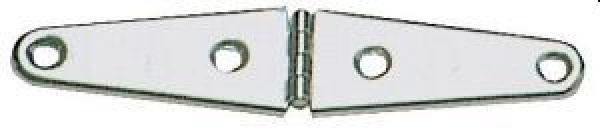 VA-Stahl Scharnier, poliert 145x32 mm