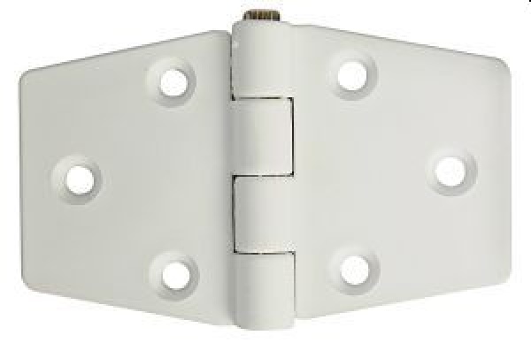 Scharnier verstärktes Nylon, weiß 98x65 mm