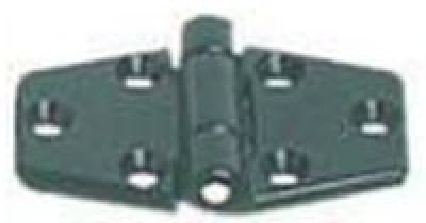 Scharnier verstärktes Nylon, schwarz 65x40 mm