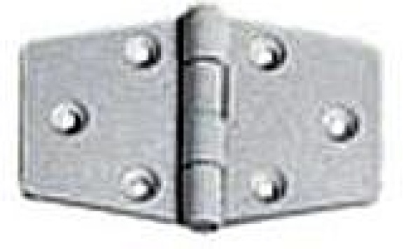 Scharnier verstärktes Nylon, weiß 65x40 mm