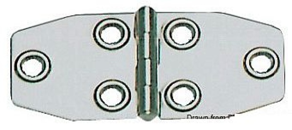 Scharnier AISI316, poliert 102x46 mm