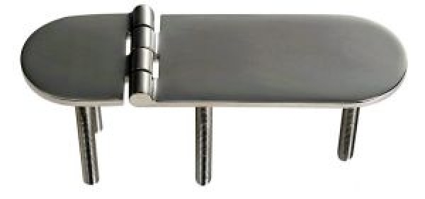 Scharnier D 95° AISI316 126x40 mm