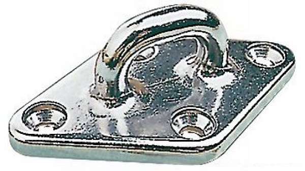 Augbolzen AISI316 m. 4 Schrauben 79x49 mm
