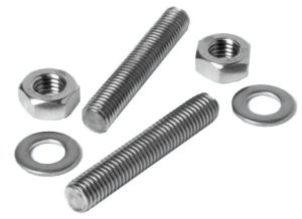 VA-Stahl Stiftschrauben-Set f. Klampen 14x100 mm
