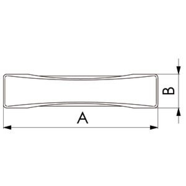 Ghost II Klampe, versenkbar 160mm VA-Stahl poliert