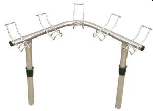 Angelrutenhalter aus Edelstahl f. 5 Angelruten