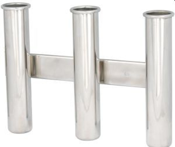 Angelrutenhalter aus Edelstahl f. 3 Angelruten