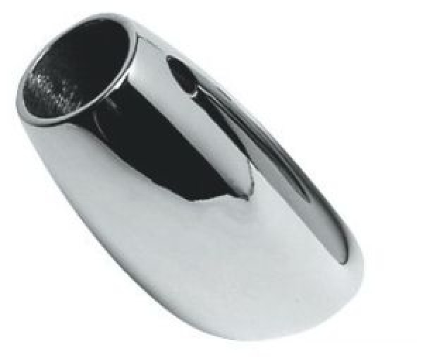Relingstützenhalter, stumpf-oval 45° 65 x 48 mm