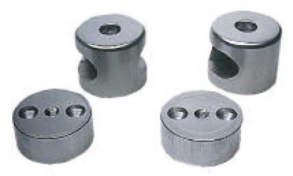 Handlaufmittelstück Mittelstück, oval aus Aluminium