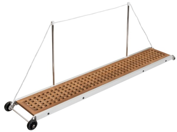 Gangway, unverstellbar Teak-Lauffläche 210 cm