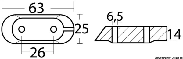 Magnesium-Anode f. Yamaha 4/70 PS - Zusatzbild 1