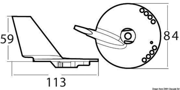 Zink-Finnanode Suzuki DF60/140 m. Bohrungen - Zusatzbild 2