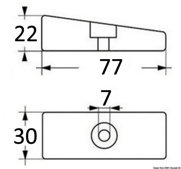 Anode aus Magnesium Mercury 30/300 PS - Zusatzbild 1