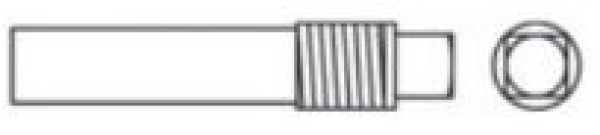 Zinkanode m. Gewinde 1/2" 16x52 mm
