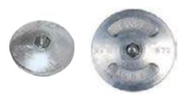 Anode f. Steuer Ø 50mm 90g Gewicht Paar