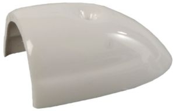 Endstück aus ABS, weiß 30 mm