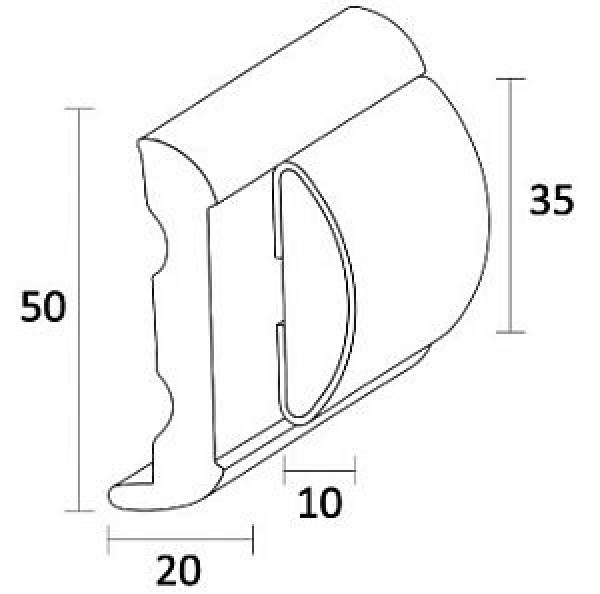 SPHAERA 35 Profilleiste Standard-Unterlage 24m