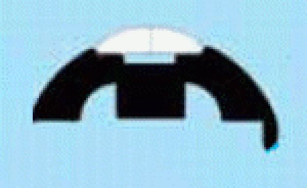 PVC-Scheuerleiste, weiß 40 mm