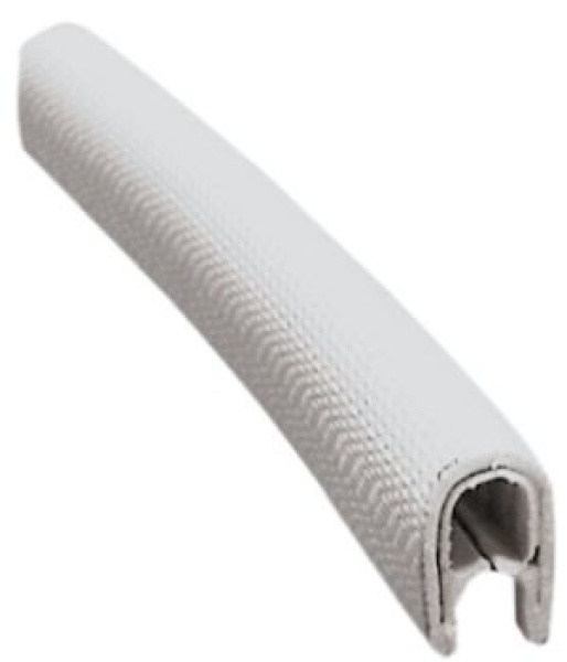 PVC-Profil, halbflexibel gebunden weiß 1,5x4 mm