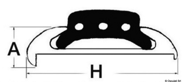 Profilleiste aus eloxiertem Aluminium  E4449410
