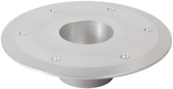 Ersatzockel aus Aluminium, eloxiert poliert Ø 80mm