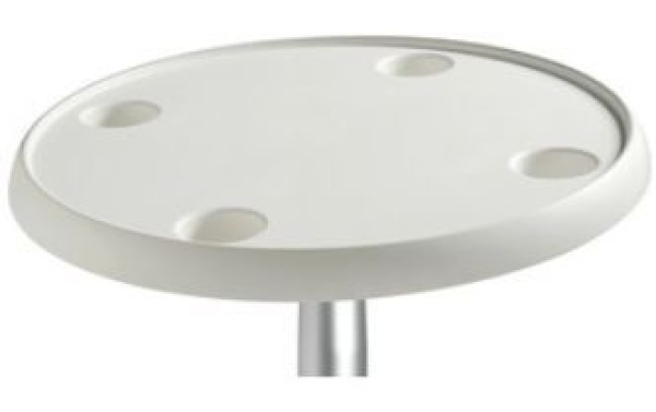 Verbundmaterial-Tisch, rund weiß 610 mm