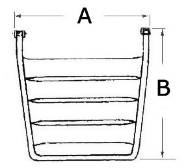 Badeplattform mit Leiter 45x45 cm - Zusatzbild 1