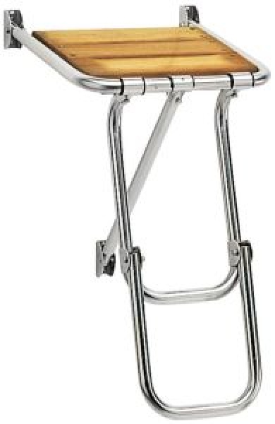 Miniplattform ohne/mit Leiter mit Badeleiter, 2-stufig, klappbar 36x34 cm