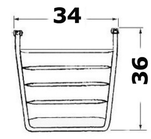 Miniplattform mit Badeleiter, 2-stufig - Zusatzbild 1