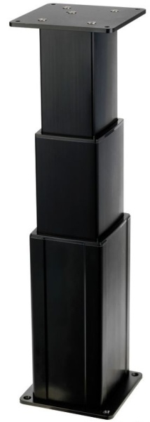 Elektrisches Tischbein 3 Stufen 12 V Schwarz