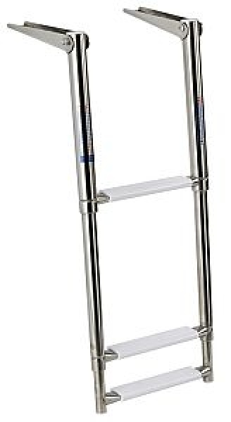 Teleskopbadeleiter, standard AISI316 3-stufig