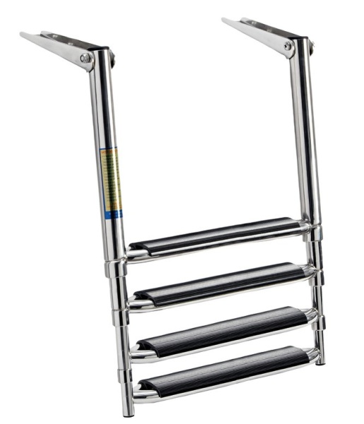 BIG Ausziehbare Badeplattformleiter, 4 Stufen,