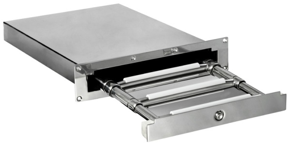 Badeleiter, verdeckt montierbar, Standard AISI 316, 3 Stufen, 390 × 870 mm - Zusatzbild 1