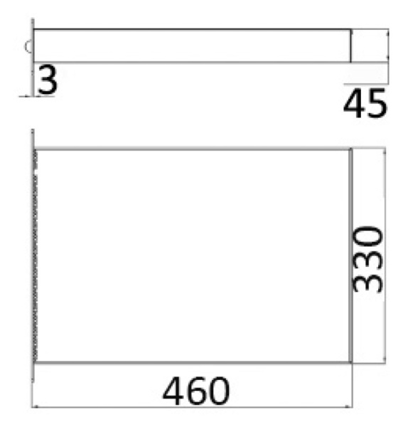 Badeleiter, verdeckt montierbar, Standard AISI 316, 3 Stufen, 390 × 870 mm - Zusatzbild 2