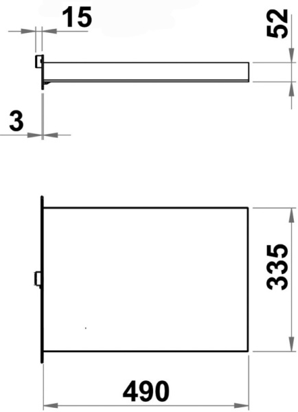 Teleskop-Badeleiter, verdeckt montierbar, AISI 316, 4 Stufen, 390 × 1127 mm - Zusatzbild 4