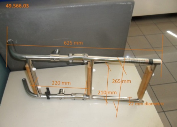 Badeleiter AISI 316/Iroko, 3 Stufen, 610x247 mm - Zusatzbild 2